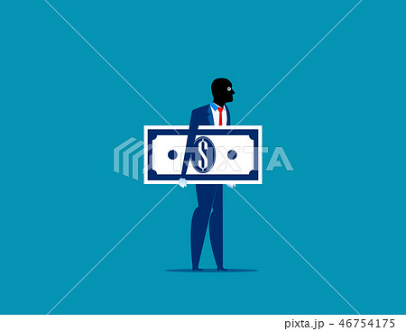 Thief in a black mask stole money.  46754175