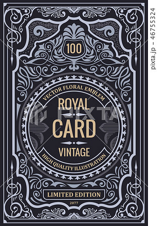 Vintage label for packing or book cover design 46755324