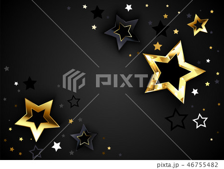 Gray background with black stars Gray background with black stars 46755482