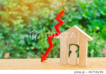 a decline in property prices. population decline. a decline in property prices. population decline. 46758296