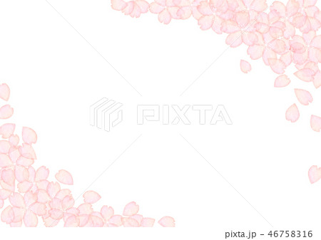 桜のフレーム 背景素材のイラスト素材