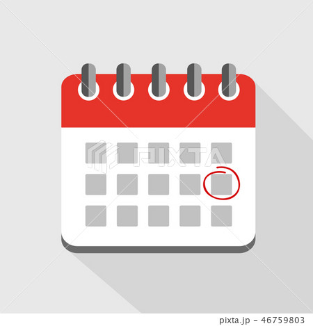 appointment in a red calendar icon pictogram 46759803