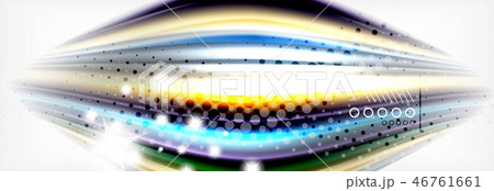 Smooth liquid blur wave background, color flow concept, illustration 46761661