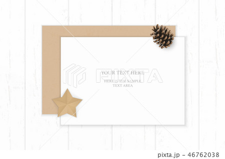 Flat lay top view elegant white paper composition Flat lay top view elegant white paper composition 46762038