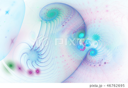Beautiful color shape of a tornado spiral galaxy 46762695