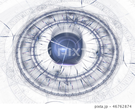 Futuristic modern clock watch abstract fractal 46762874