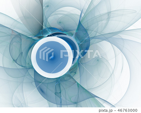 Tech fractal background - wave and curves. 46763000