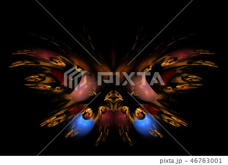 Artistic abstraction composed of fractal butterfly 46763001