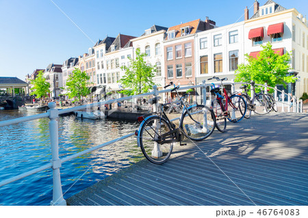 Leiden canals in Netherlands 46764083