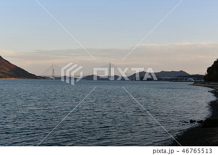 しまなみ海道・多々羅大橋・生口島・大三島・夕暮れ・十二月 46765513