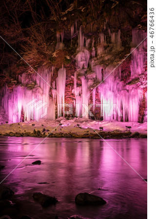 三十槌の氷柱 みそつちのつらら ライトアップ夜景 （埼玉県秩父市） 2018年2月 46766436