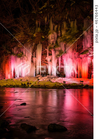 三十槌の氷柱 みそつちのつらら ライトアップ夜景 （埼玉県秩父市） 2018年2月 46766443