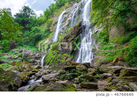 Khlong Lan waterfall is a beautiful Waterfalls Khlong Lan waterfall is a beautiful Waterfalls 46766680