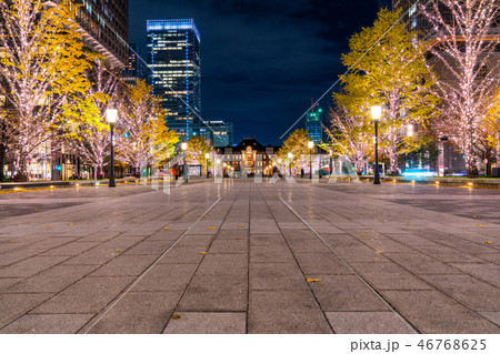 《東京都》東京駅丸の内・行幸通りのイルミネーション 46768625