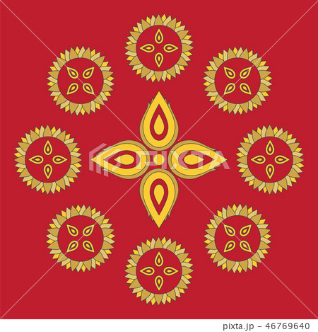 Thai Art Pattern for background wallpaper 46769640