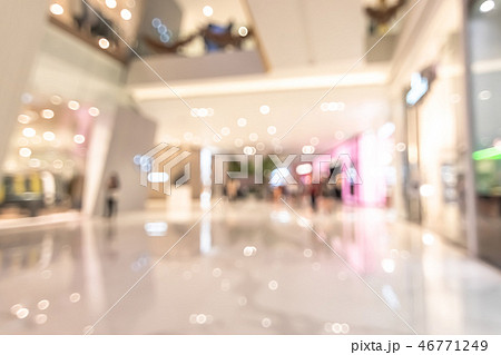 Shopping mall blur background with blurry interior Shopping mall blur background with blurry interior 46771249