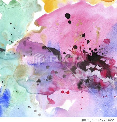 Abstract watercolor paper splash shapes isolated drawing. Illustration aquarelle for background. Abstract watercolor paper splash shapes isolated drawing. Illustration aquarelle for background. 46771622