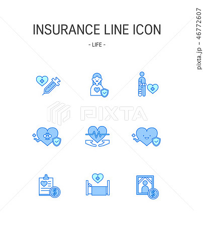 葬儀 生命 保険のイラスト素材 46772607 Pixta