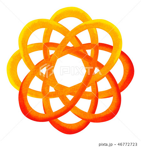 orange color of chakra symbol sacral concept 46772723