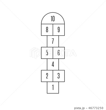 Hopscotch - active leisure game for kids fun. 46773250