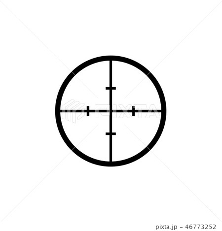 Black aim icon. Sniper scope crosshairs sign. Black aim icon. Sniper scope crosshairs sign. 46773252