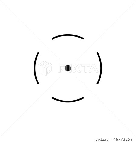 Simple collimator sniper scope crosshairs icon. 46773255