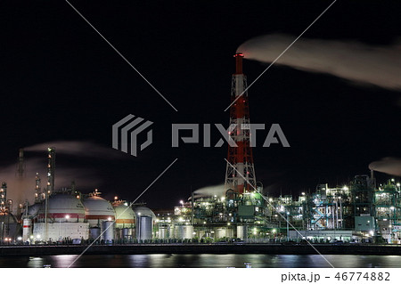 四日市の工場夜景（霞ヶ浦緑地） 46774882