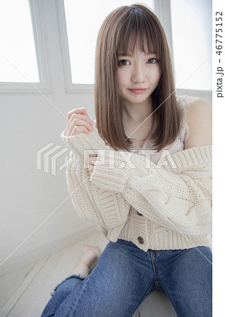 ストレートヘアー 日本人 ヘアスタイル ストレートヘアー 日本人 ヘアスタイル 46775152