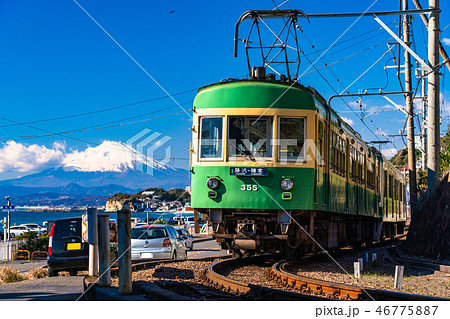 《神奈川県》江ノ電と富士山・湘南 46775887