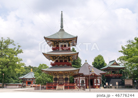 千葉県 成田山新勝寺 三重塔と境内 千葉県 成田山新勝寺 三重塔と境内 46776244