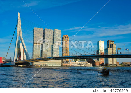 Rotterdam cityscape , Netherlands 46776309