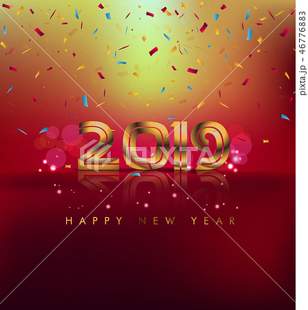 Happy chinese new 2019 year, year of the pig. Pig  46776883