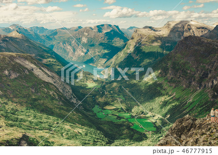 Geirangerfjord from Dalsnibba viewpoint, Norway Geirangerfjord from Dalsnibba viewpoint, Norway 46777915