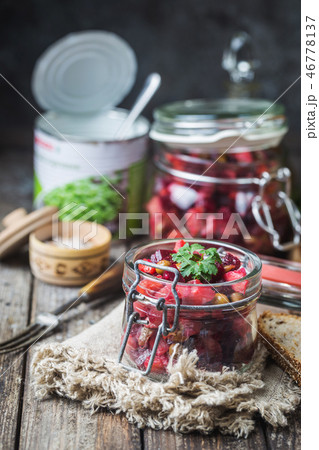 Russian beetroot salad Russian beetroot salad 46778137