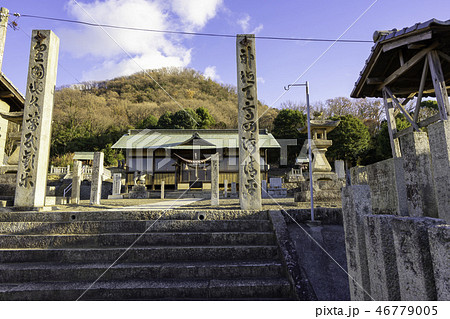 福山市内海町　田島　宮脇山八幡神社 46779005