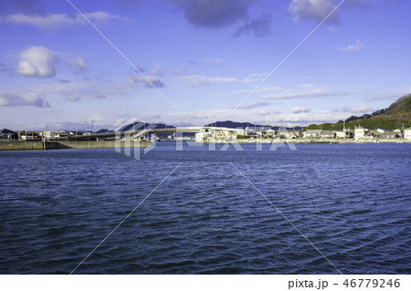 福山市内海町 田島横島 睦橋の写真素材