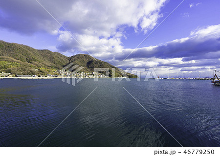 福山市内海町　田島横島　海と青空 46779250