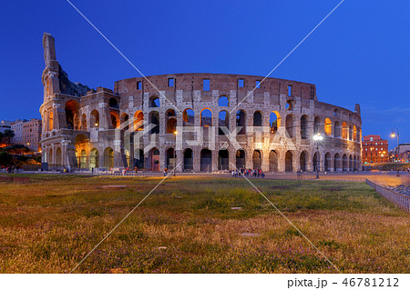 Rome. Coliseum at sunset. 46781212