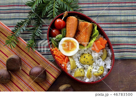 栗ごはん弁当／japanese lunch box 46783500