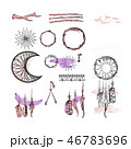 Set of Dreamcatcher. Design elements in Boho style 46783696