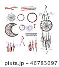 Set of Dreamcatcher. Design elements in Boho style 46783697