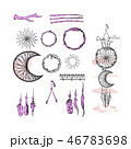 Set of Dreamcatcher. Design elements in Boho style 46783698