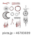 Set of Dreamcatcher. Design elements in Boho style 46783699