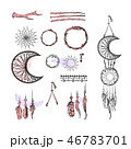 Set of Dreamcatcher. Design elements in Boho style 46783701