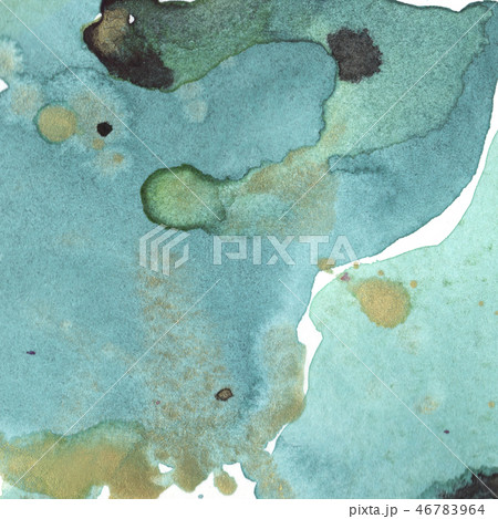 Abstract watercolor paper splash shapes isolated drawing. Illustration aquarelle for background. 46783964