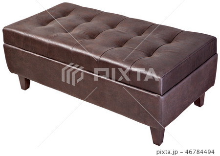 Modern dark brown, button tufted leatherette bench Modern dark brown, button tufted leatherette bench 46784494