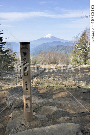 雁ヶ腹摺山の山頂より富士山 46785135