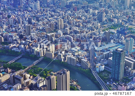 大阪市上空 46787167