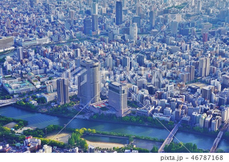 大阪市上空 46787168