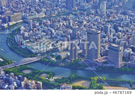 大阪市上空 46787169